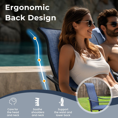 MAISON ARTS Set di mobili da pranzo per patio da 7/9 pezzi con sedie girevoli e 1 tavolo da pranzo rettangolare espandibile per esterni