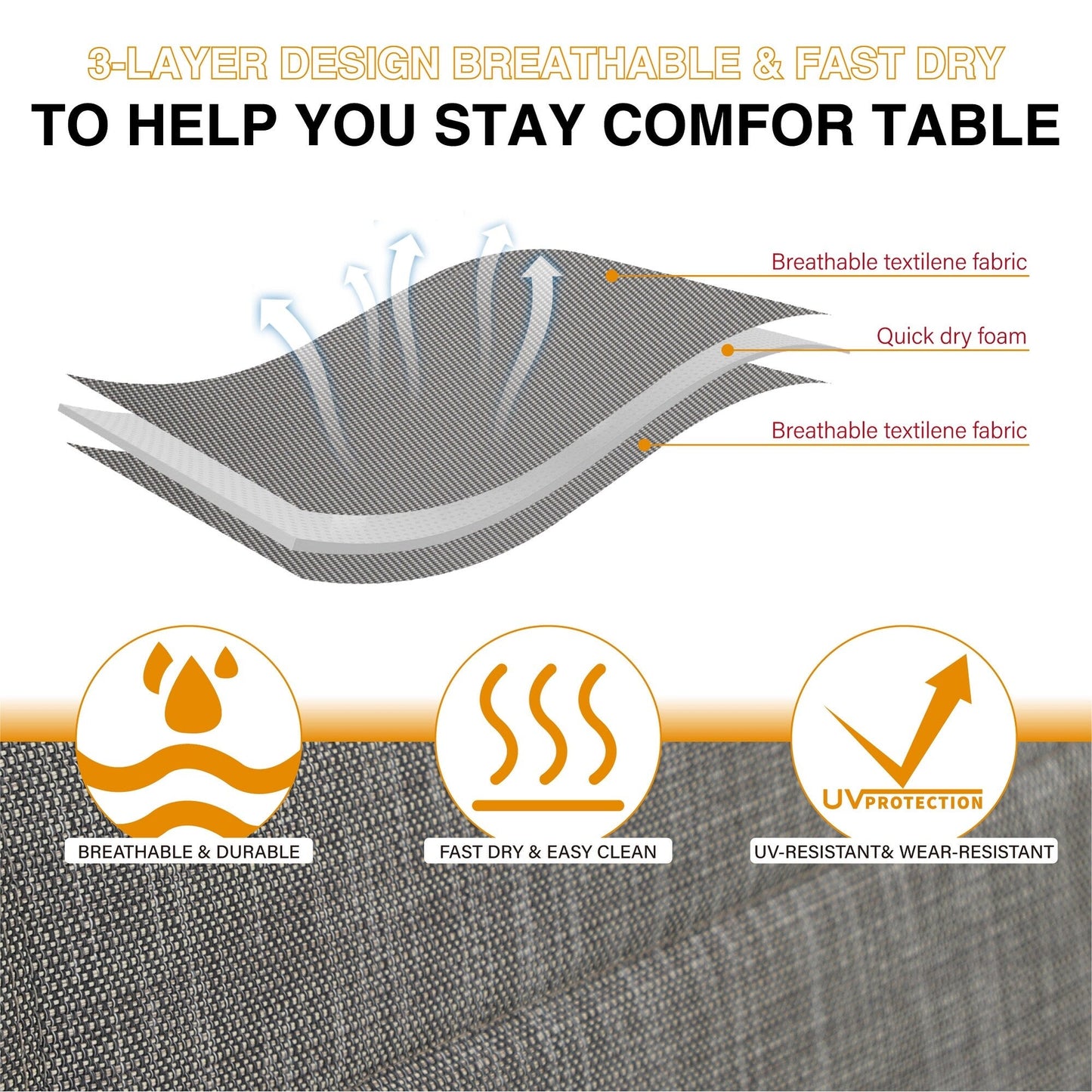 Set da pranzo per patio da 7/9 pezzi, tavolo da pranzo rettangolare espandibile per esterni con sedie a dondolo C Spring