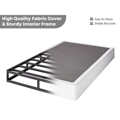 FSCHOS Rete a molle in metallo da 7 pollici, base per materasso Basics, senza gambe