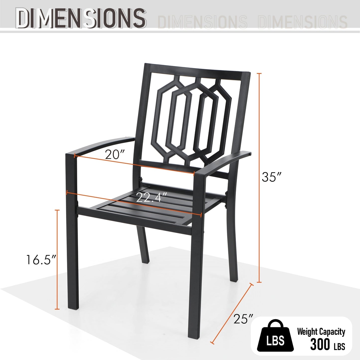 MAISON ARTS Set da pranzo per esterni da 7 pezzi, sedie da pranzo in acciaio con cuscino e tavolo con ombrellone per 6 persone