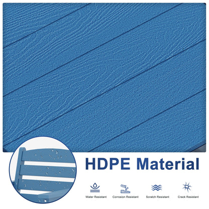 Set da pranzo per esterni in HDPE da 7 pezzi