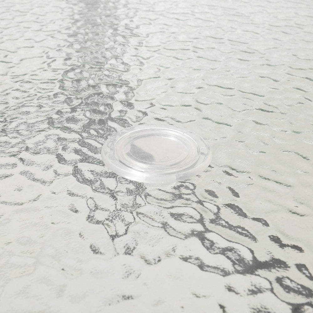 Set da pranzo da giardino con tavolo e sedie da 7 pezzi, tavolo in vetro e 6 sedie