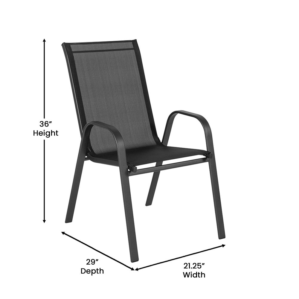 Set da pranzo da giardino con tavolo e sedie da 7 pezzi, tavolo in vetro e 6 sedie