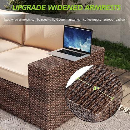 Set di mobili da giardino da 7 pezzi