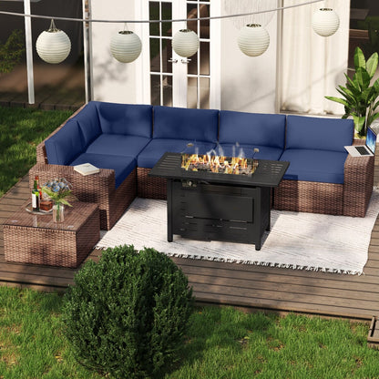 Set di mobili da giardino da 7 pezzi