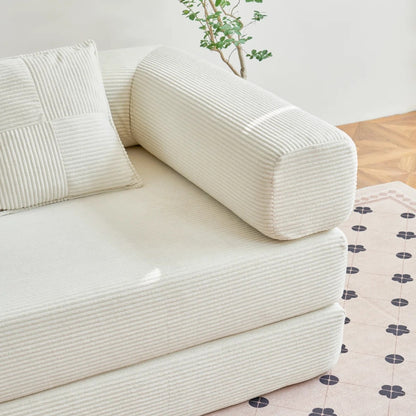 Divano letto trasformabile da 78,8 metri con cuscino, supporto per la schiena, bracciolo, divano da pavimento, divano a compressione, divano futon, letto da salotto