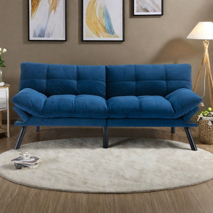 70.87 Divano letto trasformabile in similpelle con schienale regolabile