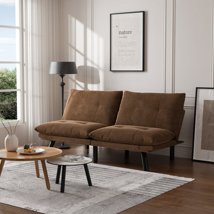 Divano moderno convertibile in tessuto da 70,9'' con schienale regolabile