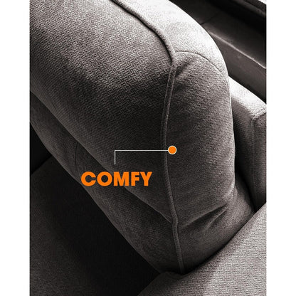 Divano a due posti in ciniglia da 71,25 pollici - Seduta profonda a 2 posti con 8 cuscini, bracciolo convertibile e rivestimento rimovibile