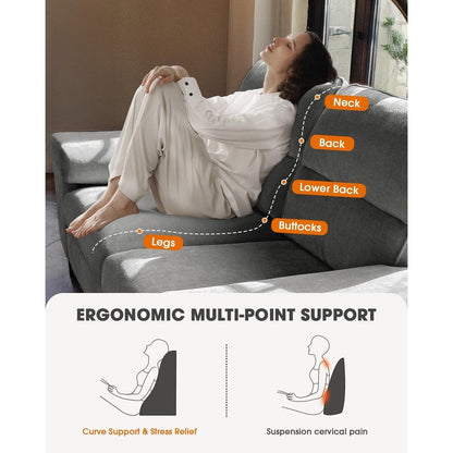 Divano a due posti in ciniglia da 71,25 pollici - Seduta profonda a 2 posti con 8 cuscini, bracciolo convertibile e rivestimento rimovibile