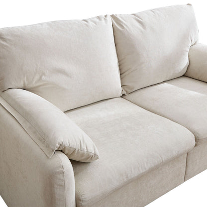 Divano a 2 posti in ciniglia da 71,28 pollici, comfort simile a una nuvola con spugna ad alta resilienza, design moderno e minimalista