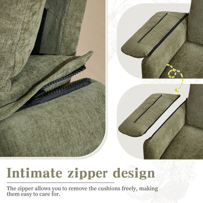 Divano a 2 posti in ciniglia da 71,28 pollici, comfort simile a una nuvola con spugna ad alta resilienza, design moderno e minimalista