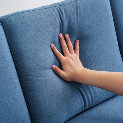 Divano modulare da interno per 3 persone con bracciolo americano in lino da 71,65 W. con pedale Concubine, colore beige