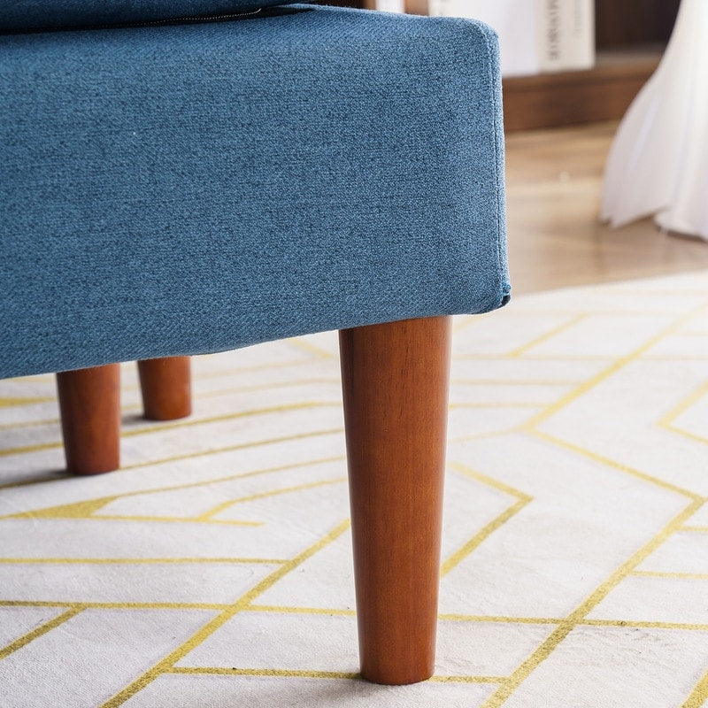 Divano modulare da interno per 3 persone con bracciolo americano in lino da 71,65 W. con pedale Concubine, colore beige