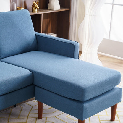 Divano modulare da interno per 3 persone con bracciolo americano in lino da 71,65 W. con pedale Concubine, colore beige