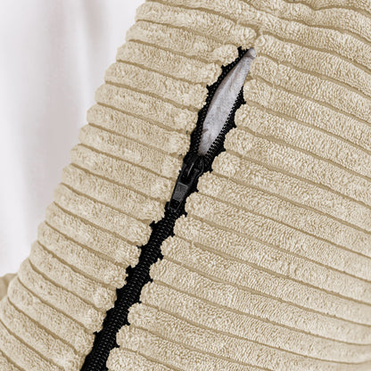 Divano a 3 posti in velluto a coste 72.64 con cuscini in spugna ad alta densità e molle