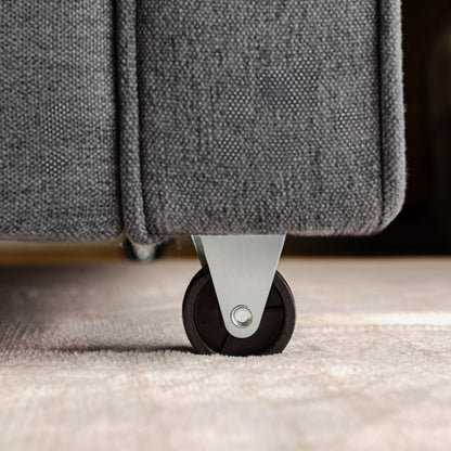 Divano a 3 posti in lino 72.64 con cuscini in spugna ad alta densità per soggiorno, camera da letto