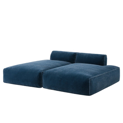 72 Divano letto modulare oversize imbottito in schiuma compressa