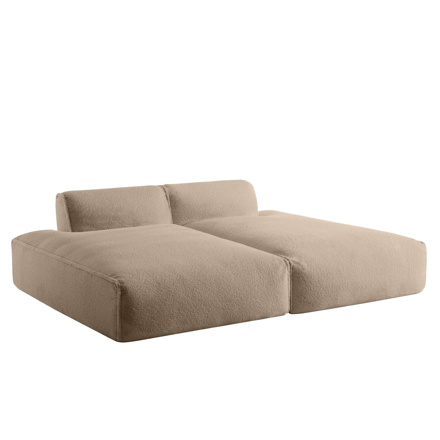 72 Divano letto modulare oversize imbottito in schiuma compressa