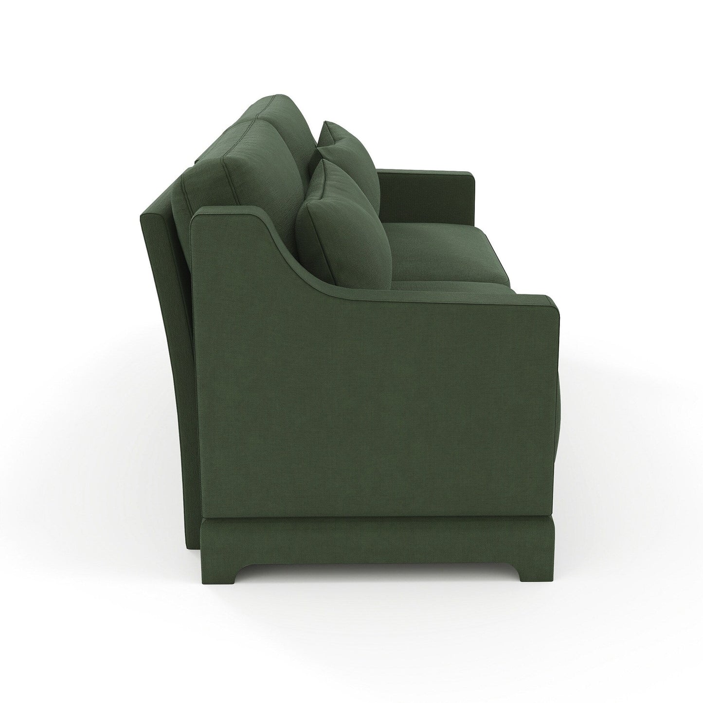 Divano 3 posti in ciniglia 73.2 con 2 cuscini lombari per soggiorno