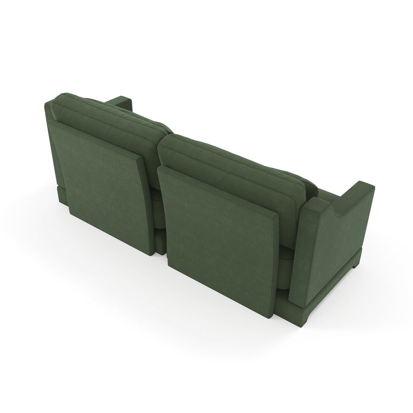 Divano 3 posti in ciniglia 73.2 con 2 cuscini lombari per soggiorno