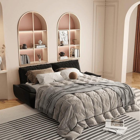 Divano letto estraibile da 73,2 metri, divano letto convertibile 3 in 1, divano letto multifunzionale in velluto