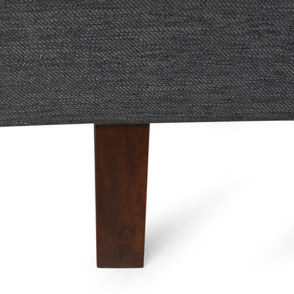 Divano capitonné a 3 posti da 73,5 pollici con gambe in legno e cuscini per soggiorno