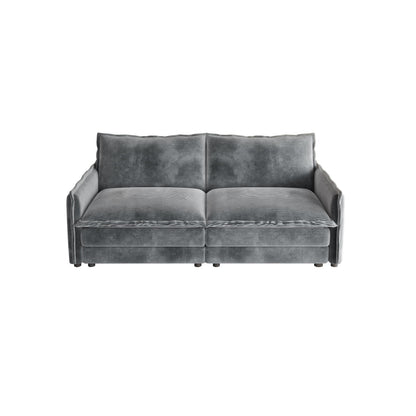 Divano a 2 posti in velluto a coste da 75 pollici con seduta profonda e 2 cuscini per soggiorno