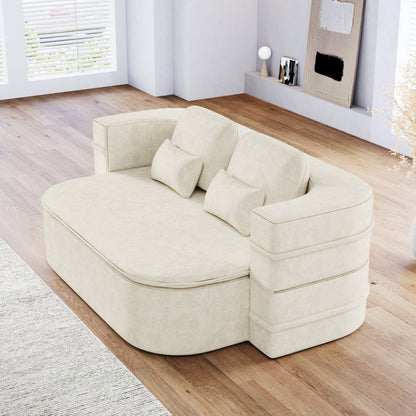 Divano letto trasformabile da 75'' con coperta, divano da pavimento, divano da salotto per soggiorno