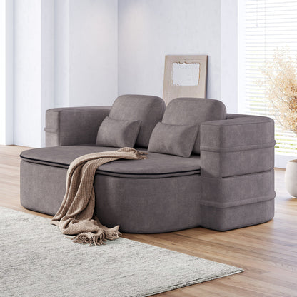 Divano letto trasformabile da 75'' con coperta, divano da pavimento, divano da salotto per soggiorno