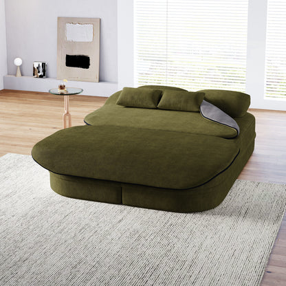 Divano letto trasformabile da 75'' con coperta, divano da pavimento, divano da salotto per soggiorno