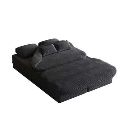Divano letto trasformabile da 75'' con coperta, divano da pavimento, divano da salotto per soggiorno