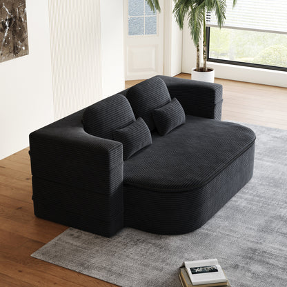 Divano letto trasformabile da 75'' con coperta, divano da pavimento, divano da salotto per soggiorno