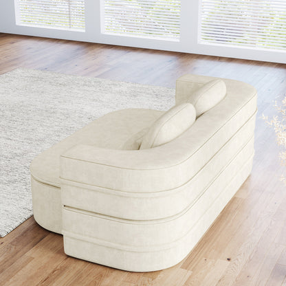 Divano letto trasformabile da 75'' con coperta, divano da pavimento, divano da salotto per soggiorno