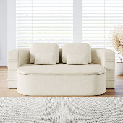 Divano letto trasformabile da 75'' con coperta, divano da pavimento, divano da salotto per soggiorno