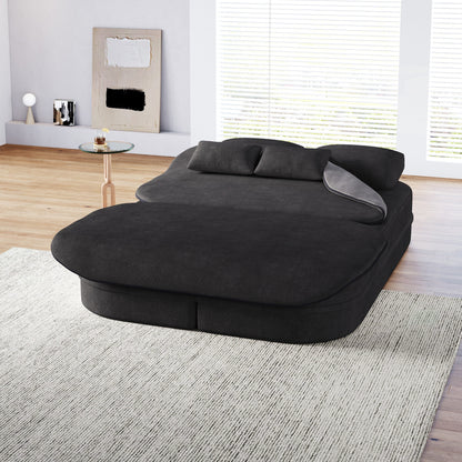 Divano letto trasformabile da 75'' con coperta, divano da pavimento, divano da salotto per soggiorno