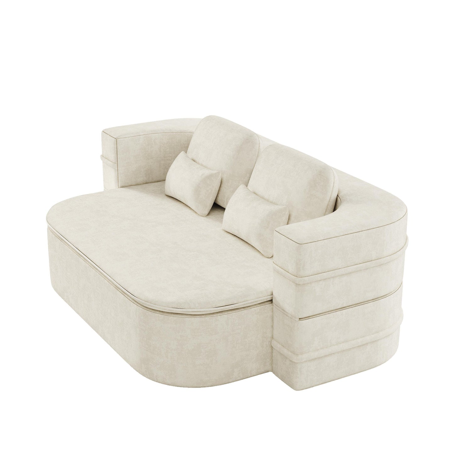 Divano letto trasformabile da 75'' con coperta, divano da pavimento, divano da salotto per soggiorno