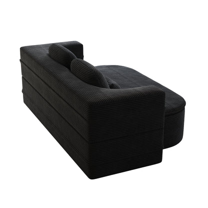 Divano letto trasformabile da 75'' con coperta, divano da pavimento, divano da salotto per soggiorno