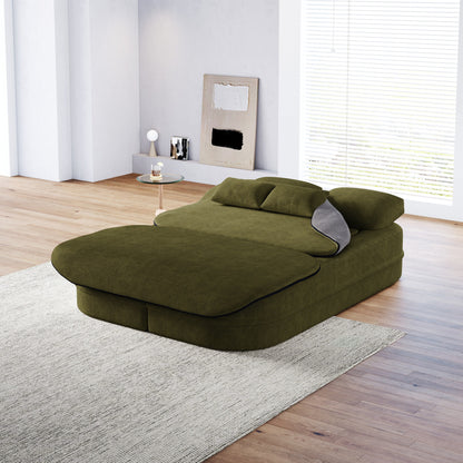 Divano letto trasformabile da 75'' con coperta, divano da pavimento, divano da salotto per soggiorno