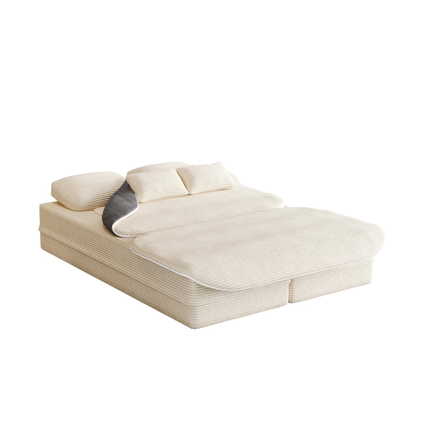 Divano letto trasformabile da 75'' con coperta, divano da pavimento, divano da salotto per soggiorno