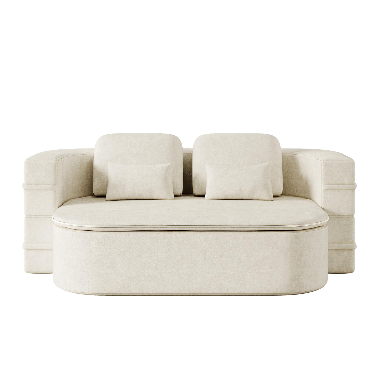 Divano letto trasformabile da 75'' con coperta, divano da pavimento, divano da salotto per soggiorno