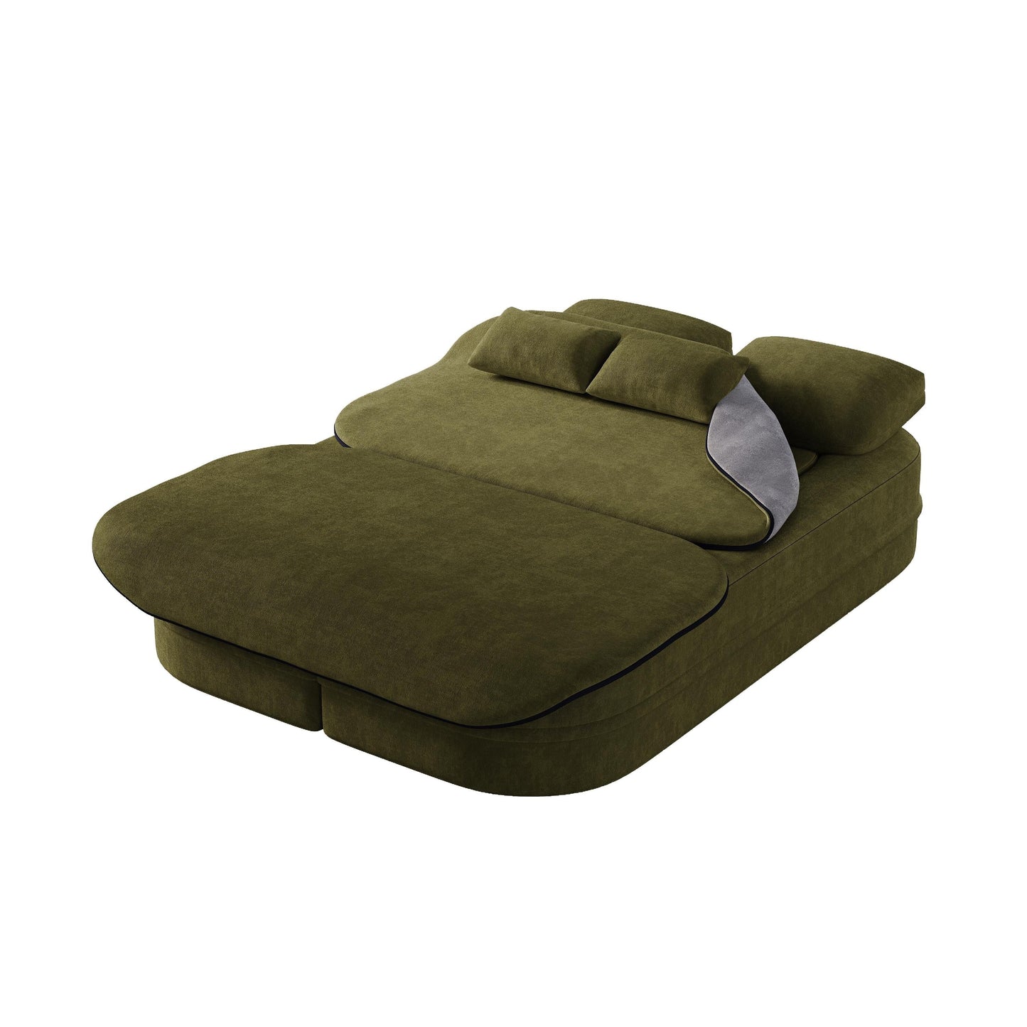 Divano letto trasformabile da 75'' con coperta, divano da pavimento, divano da salotto per soggiorno