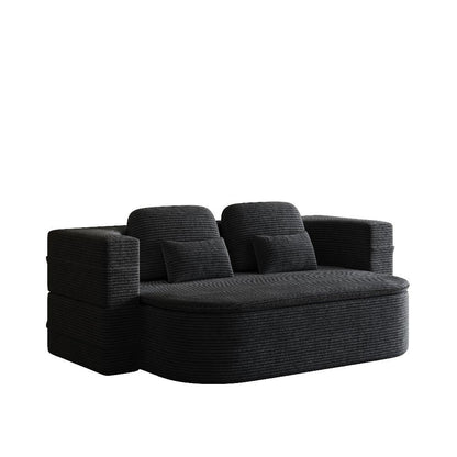 Divano letto pieghevole convertibile 2 in 1 da 75'' in schiuma con coperta multifunzionale