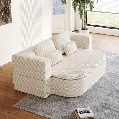 Divano letto pieghevole convertibile 2 in 1 da 75'' in schiuma con coperta multifunzionale