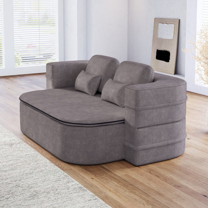 Divano letto pieghevole 2 in 1 da 75'', divano letto trasformabile in ciniglia di schiuma con coperta multifunzionale, divano da salotto