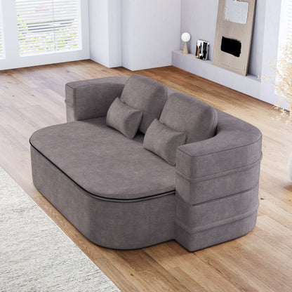 Divano letto pieghevole 2 in 1 da 75'', divano letto trasformabile in ciniglia di schiuma con coperta multifunzionale, divano da salotto
