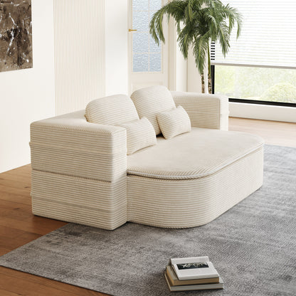 Divano pieghevole 2 in 1 da 75'', divano letto trasformabile in schiuma con coperta multifunzionale, divano da pavimento