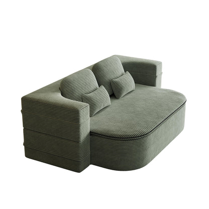 Divano pieghevole 2 in 1 da 75'', divano letto trasformabile in schiuma con coperta multifunzionale, divano da pavimento