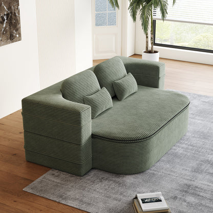 Divano pieghevole 2 in 1 da 75'', divano letto trasformabile in schiuma con coperta multifunzionale, divano da pavimento