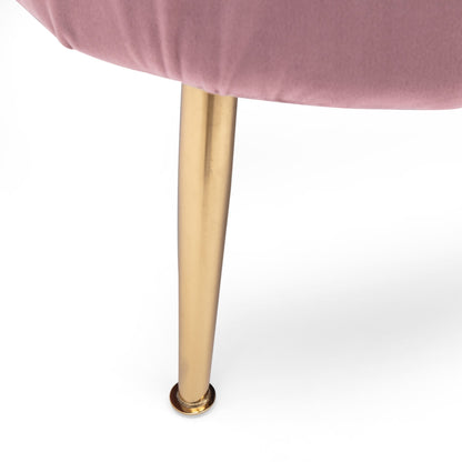 Divano a 3 posti con cuciture a canale in velluto da 76,25 pollici e gambe in metallo per soggiorno